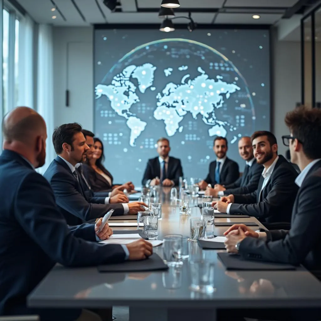 Reunión con cliente internacional